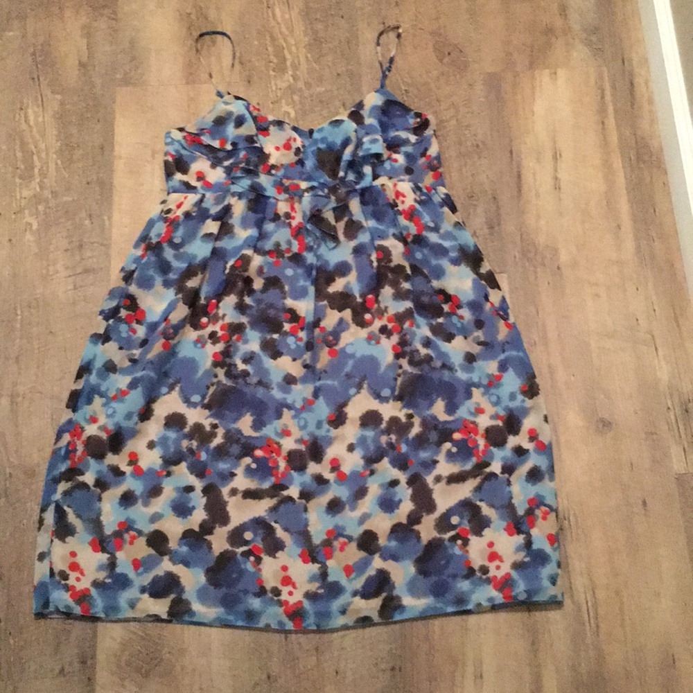 Kensie size US M mini dress, blue/red/black